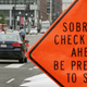A checkpoint to catch drunk drivers in Washington, D.C. Photo: Getty